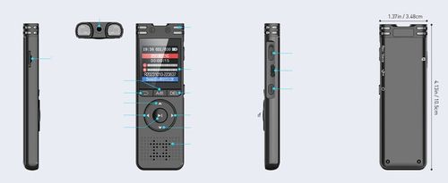 Szpiegowski Dyktafon cyfrowy1536Kbps 32GB detekcja na Arena.pl