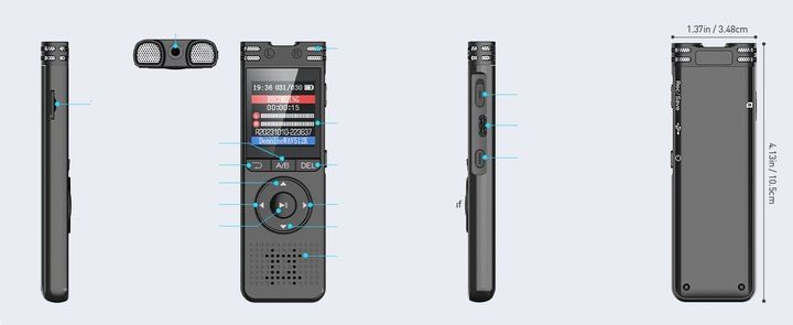Szpiegowski Dyktafon cyfrowy1536Kbps 32GB detekcja zdjęcie 3