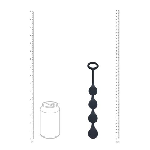 Waterdrop Silicone Anal Balls - S - 20Mm - Black na Arena.pl