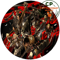 Opłatek na tort Atak Tytanów - Attack of Titans