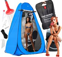 TOALETA TURYSTYCZNA PRYSZNIC WC NAMIOT ZESTAW XXL PRZENOŚNA KEMPING BIWAK