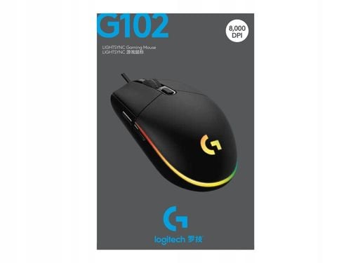 Mysz przewodowa LOGITECH G102 Lightsync Czarny na Arena.pl