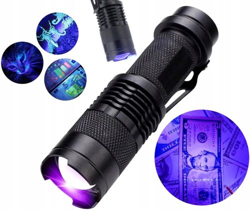 Tester Latarka Uv Detektor Led Dioda Bursztyn Mocz na Arena.pl