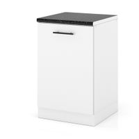 Szafka Kuchenna Stojąca Z Blatem Modułowa 50cm Spremium Biały Mat