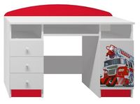 biurko z grafiką dziecięce meble dla dzieci szuflady STRAŻ POŻARNA 13 NB7