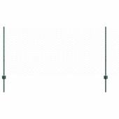 Ogrodzenie z słupkami Zielony 1 x 100 m Stal
