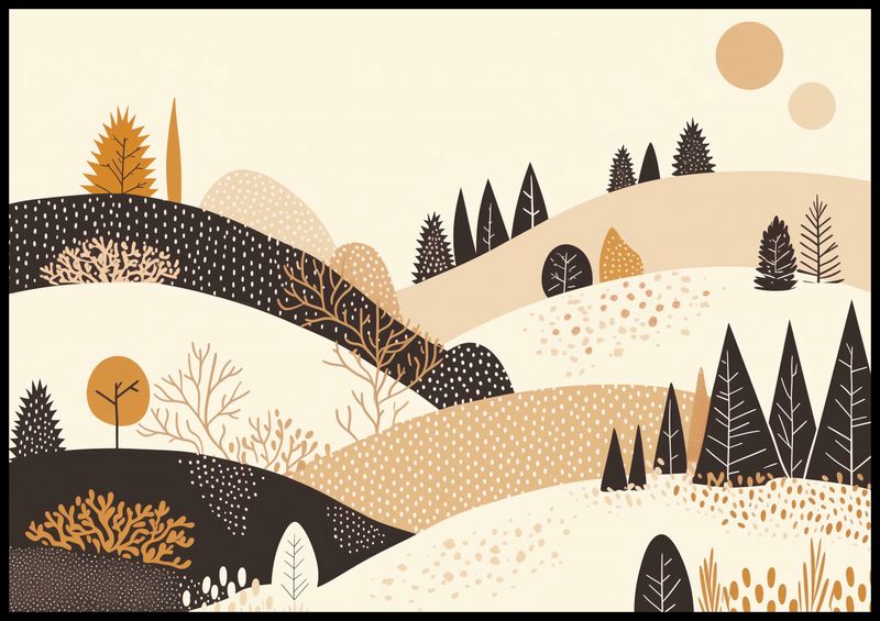 Plakat 100x70cm Jesień w Wzgórzach zdjęcie 2