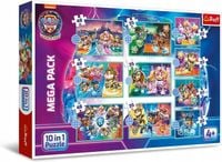 PUZZLE PSI PATROL 10W1 THE MIGHTY MOVIE WESOŁY DZIEŃ PIESKÓW TREFL