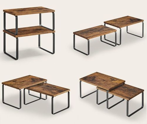 Zestaw 2 półek bambusowych GINGER RUSTIC na Arena.pl