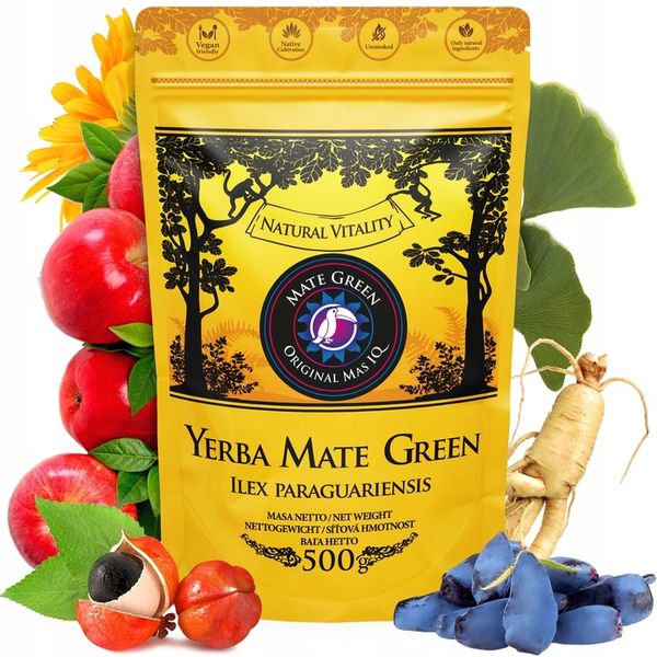 Zestaw Startowy Yerba Mate Green Mas IQ Inteligente 500g Matero Bombilla zdjęcie 4