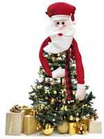 ozdoba choinkowa mikołaj z rękami czubek choinki boże narodzenie dekoracja