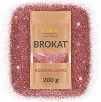 Brokat sypki do farb dekoracji slime różowy 200g