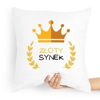 Poduszka Prezent Dla Syna Złoty Synek Z Nadrukiem Ze Zdjęciem Z Nadrukiem Z