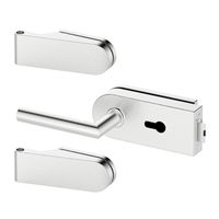 ZESTAW OKUĆ DO DRZWI SZKLANYCH NA WKŁADKĘ LEWY