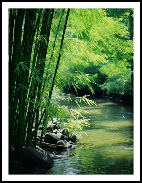 Plakat 60x80cm Spokój Bambusów zdjęcie 3