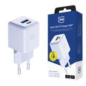 accessories -3mk hyper gan charger 20w qc4+ pd pps usb 1a1c white eu
