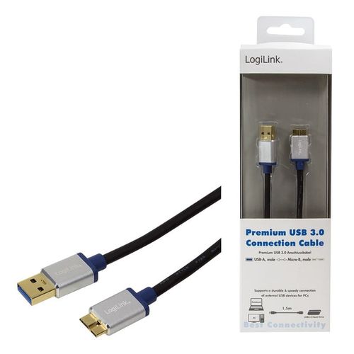 LogiLink Kabel Premium USB3.0 typ A do micro B, 1m na Arena.pl