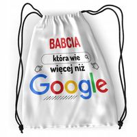 Plecak Dla Babci Sportowy Szkolny Worek Torba Z Nadrukiem Ze Zdjęciem