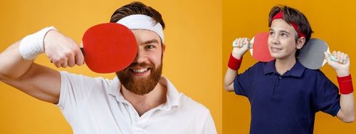 Zestaw do tenisa stołowego 4x RAKIETKA 10x PIŁKA na Arena.pl