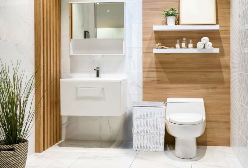 Kosz wiklinowy biały 114 L zdjęcie 5