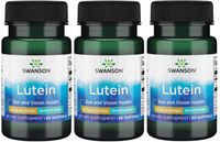 3 x Swanson Lutein - Luteina 60sgels Dobry wzrok Zdrowa nawodniona skóra