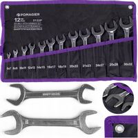 ZESTAW KLUCZY PŁASKICH DWUSTRONNYCH KLUCZE 12 SZTUK 6-32 MM MOCNE