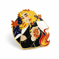 Rengoku | 8 cm | Metal | Przypinka | Demon Slayer