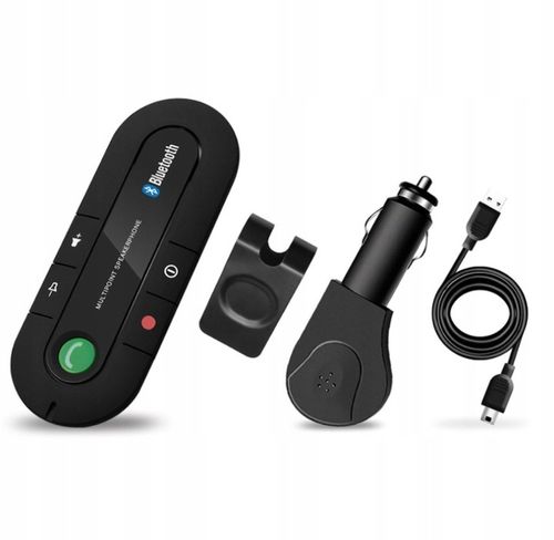 ZESTAW GŁOŚNOMÓWIĄCY SAMOCHODOWY BLUETOOTH 5.0 EDR na Arena.pl