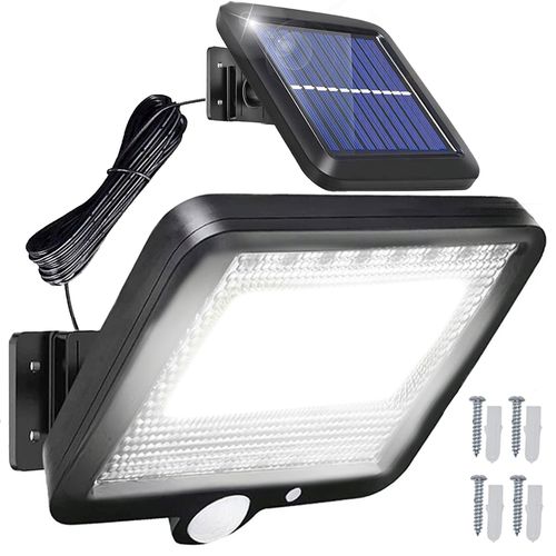 Lampa solarna zewnętrzna z czujnikami ruchu zmierzchu 100 LED na Arena.pl