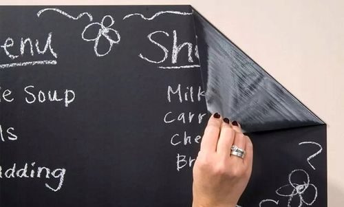 Tablica suchościeralna samoprzylepna kredowa duża dla dzieci 45x200 kredax5 na Arena.pl