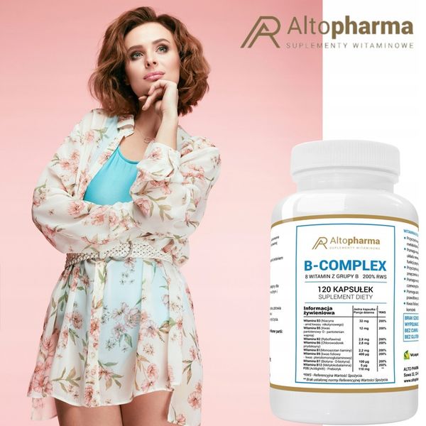 Witamina B-200 Complex B6 B9 B1 B2 B5 B7 B12 B3 zdjęcie 2
