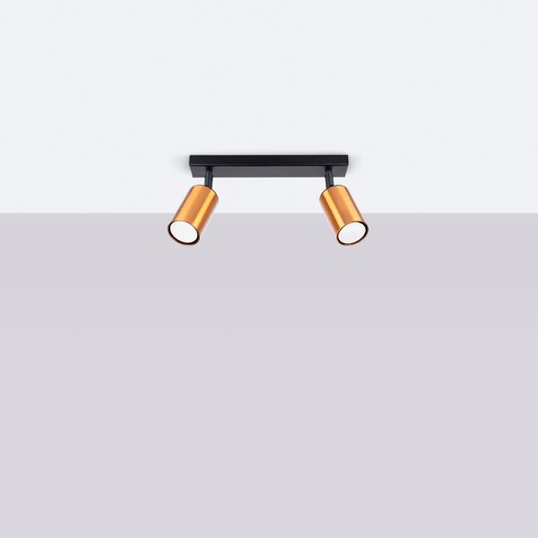 Plafon WINX 2 czarny/miedź zdjęcie 2