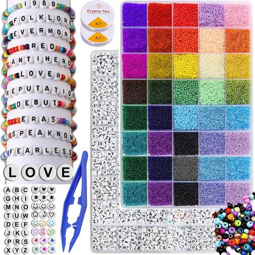 Zestaw Do Robienia Bransoletek Koraliki Do Robienia Bransoletek 12 000 SZT na Arena.pl