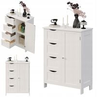 Szafka regał komoda łazienka przedpokój loft 3 szuflady biała wysoka 80 cm