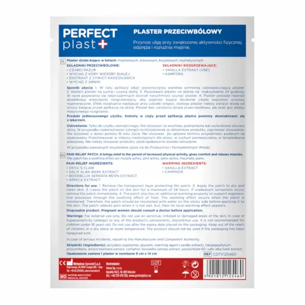 Plaster przeciwbólowy Arnika 9cmx14cm zdjęcie 2