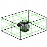 16 LINIOWA POZIOMICA LASEROWA 4D 360 °