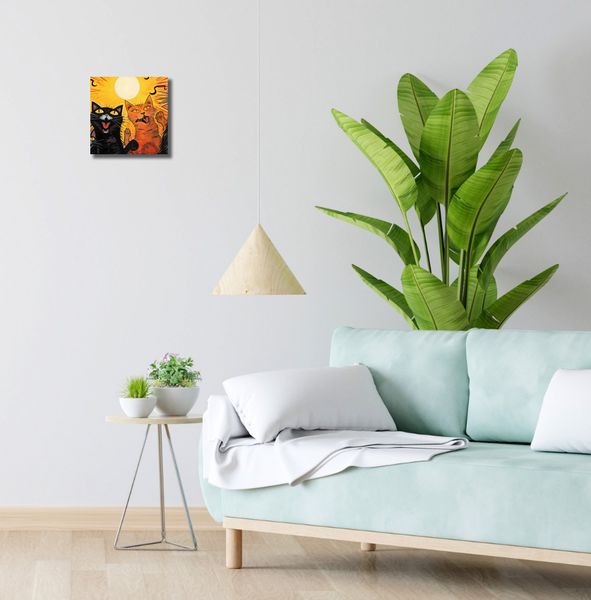 Obraz 20x20cm Kocie Koncertowanie zdjęcie 2