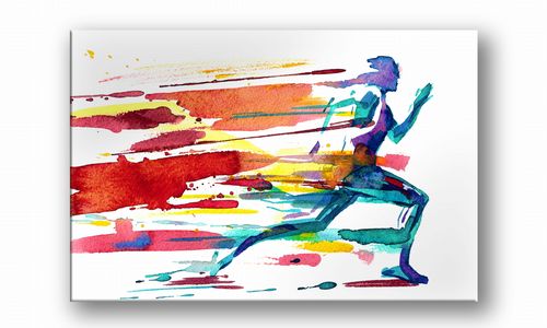 OBRAZ NA PŁÓTNIE 008 Biegacz 60x40cm na Arena.pl