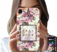 ETUI DO IPHONE ( 6 PLUS ) - KWIATISTY WZÓR, MODNE DAMSKIE + SZKŁO