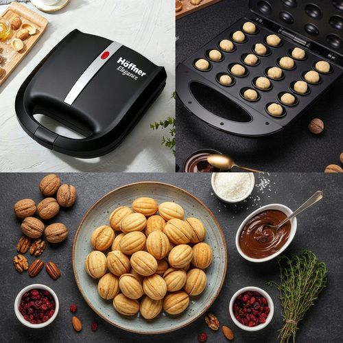 OPIEKACZ DO ORZESZKÓW CIASTEK FORMA 24 szt ELEKTRYCZNY MOC 1400W XXL na Arena.pl