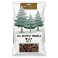 Humvita Kora Sosnowa Ozdobna Gruba 40-80mm 80L Ściółka do Ogrodu Iglaki