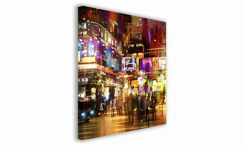 OBRAZ NA PŁÓTNIE 121 Zgiełk 30x30cm na Arena.pl