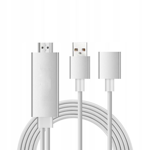 Adapter Kabel MHL iOS Android HDMI TV Wideo Full HD 1080p USB-C Lightning na Arena.pl