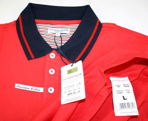 Koszulka męska polo U.S. Polo Assn. Finest Quality czerwona - rozmiar L na Arena.pl