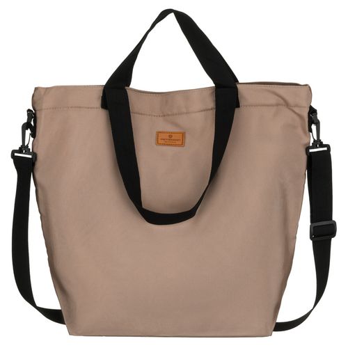 duża torba damska z poliestru w beżowym kolorze na Arena.pl