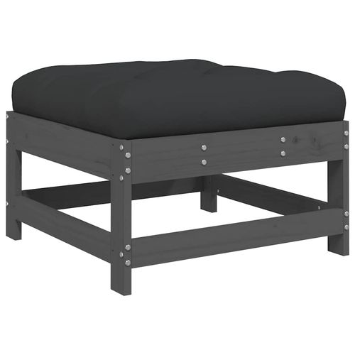 3-cz. zestaw wypoczynkowy do ogrodu, poduszki, szary, drewno na Arena.pl