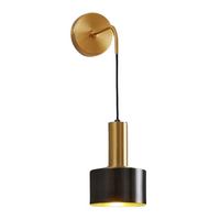 Kinkiet lampa ścienna lampa na ścianę czarna LED E27