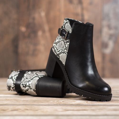 Botki Na Platformie Snake Print r.36 na Arena.pl