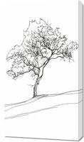 Obraz 50x90cm Drzewo w Zarysie