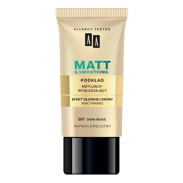 AA Make Up Matt podkład 107 dark beige 30 ml zdjęcie 6